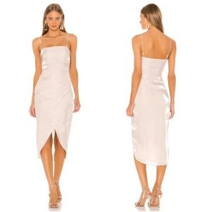 REVOLVE Lovers + Friends Nolita Powder Pink Midi Wrap Dress Size XL